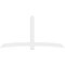 Ekena Millwork Bellingham Architectural Grade PVC Gable Bracket, 108"W x 54"H x 2"D x 6"F, 12/12 Pitch GBP108X54X0206BEL00 - alternate 4